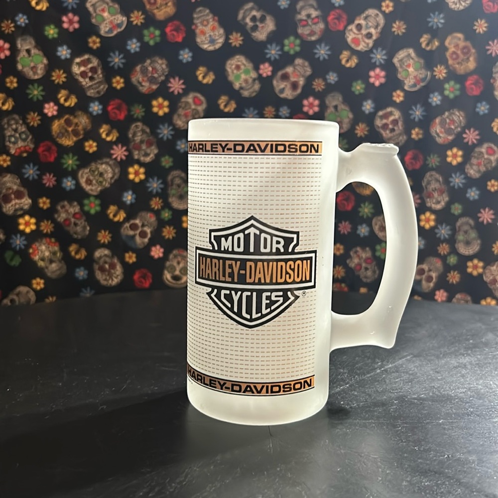 Harley-Davidson frosted mug